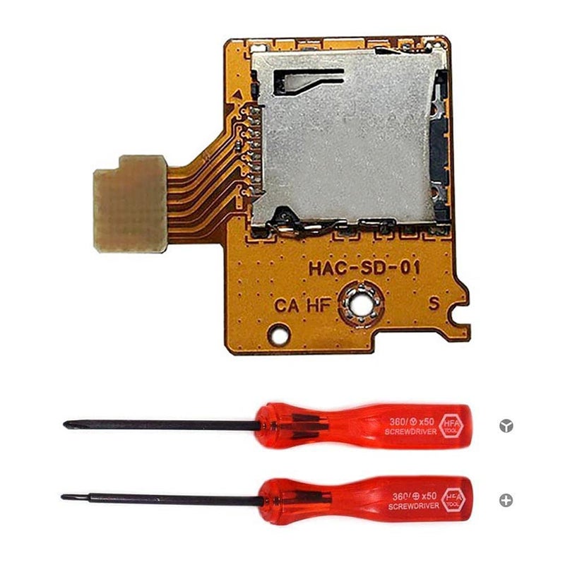 lenboes Micro TF SD Card Slot Replacement Repair Part for Nintendo Switch NS NX Console 2017 - Image 1